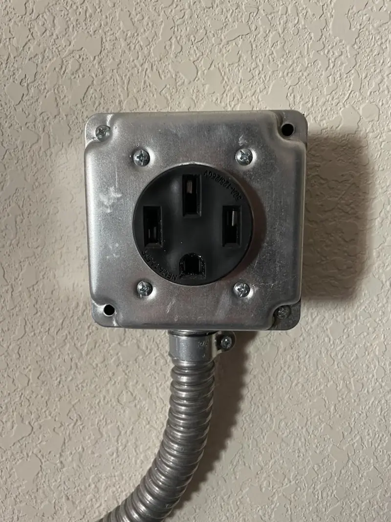 NEMA 14-50 outlet installed for Smart Home Electrical in Hazlehurst